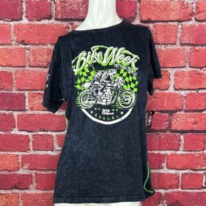 Affliction Daytona Women’s Graphic Baby Tee -Size: XL - NWT